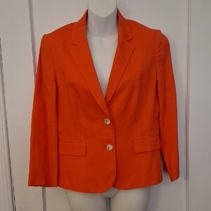 Banana Republic Vibrant Orange Blazer
